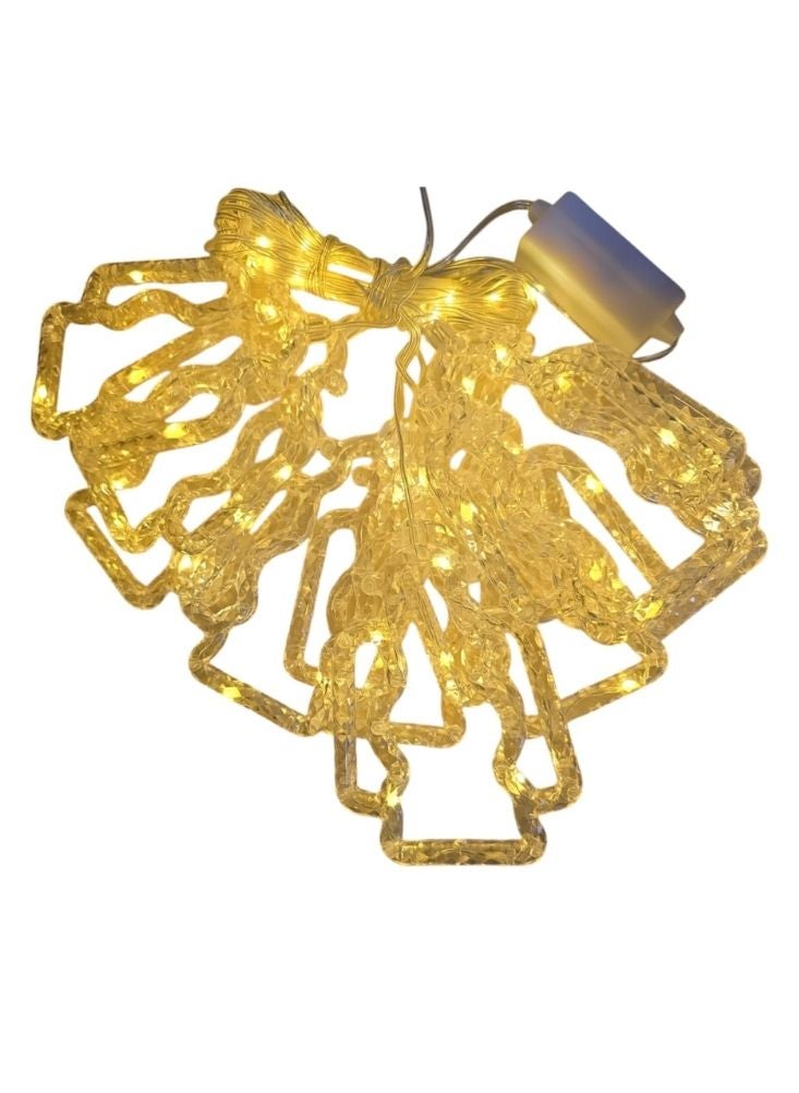 بريميم أضواء سلسلة رمضانية بلون أبيض دافئ على شكل فانوس لتزيين المنزل في رمضان - Image 1